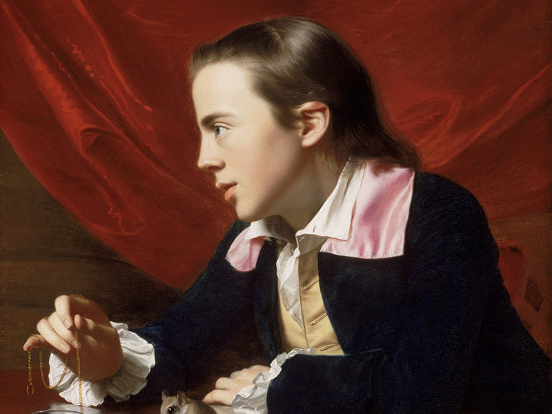 John Singleton Copley’s A Boy with a Flying Squirrel (1765).