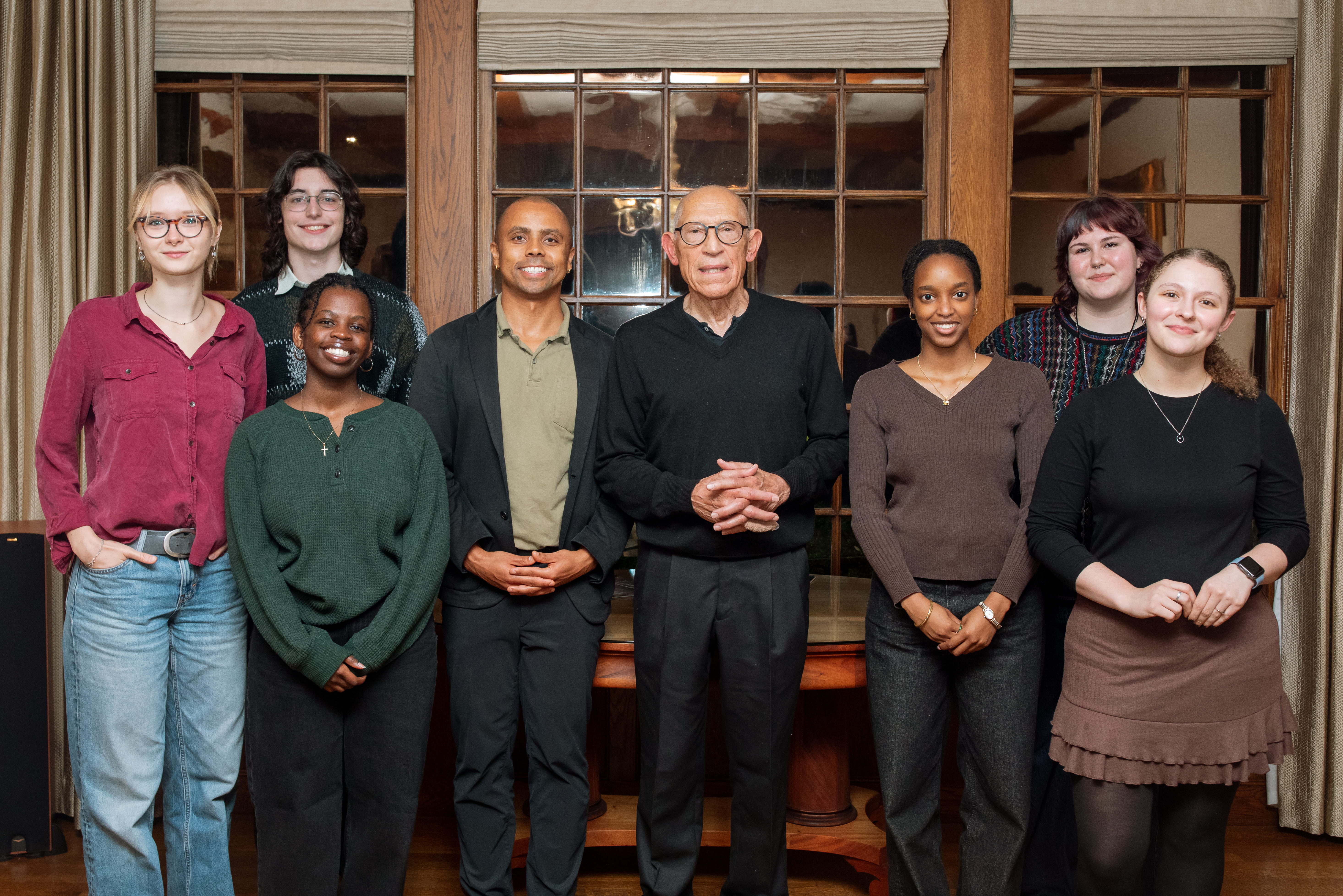 Reed students and faculty in Parker House