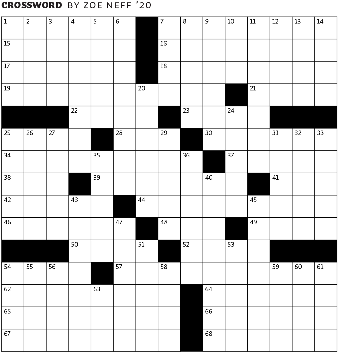 June 2018 crossword puzzle