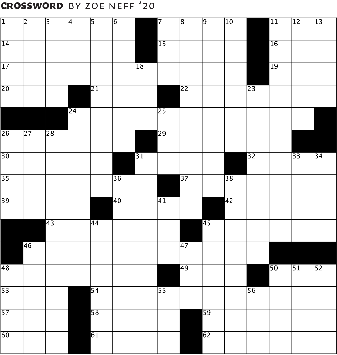 March 2018 crossword puzzle